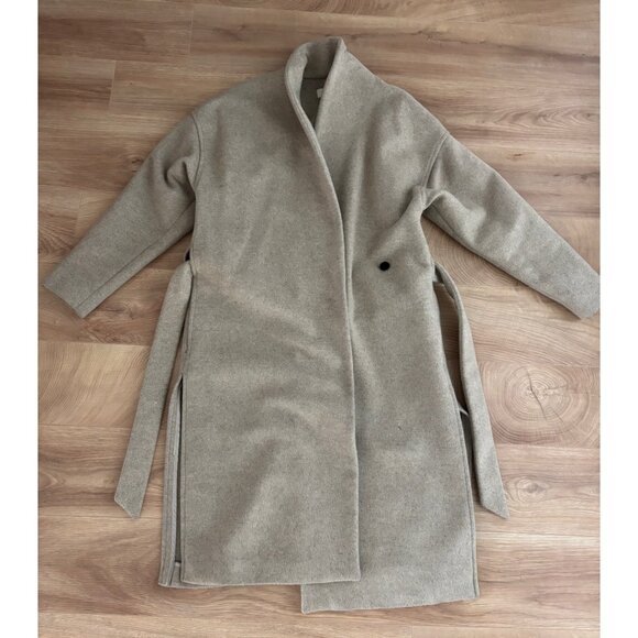 Toteme Chelsea Wrap Wool Coat - Picture 3 of 8